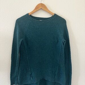 LOFT Deep Teal Crew Neck Sweater